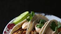 Spiced Barramundi Tacos with Spanish Rice & Chipotle Cream Spiced Barramundi Tacos with Spanish Rice & Chipotle Cream