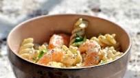 Pasta Salad With Baby Shrimp Pasta Salad With Baby Shrimp