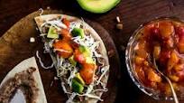Tostadas With Beans, Cabbage and Avocado Tostadas With Beans, Cabbage and Avocado