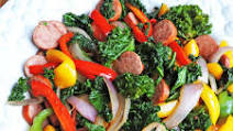 Easy 30 Minute Kale and Sausage Stir Fry Easy 30 Minute Kale and Sausage Stir Fry
