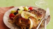 Apple and Onion-Stuffed Pork Chops with Orange-Pineapple Gravy Apple and Onion-Stuffed Pork Chops with Orange-Pineapple Gravy