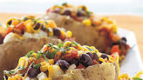 Black Bean and Corn-Topped Potatoes Black Bean and Corn-Topped Potatoes