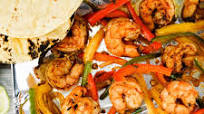 One Pan Shrimp Fajitas One Pan Shrimp Fajitas