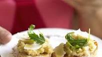 Truffled parsnip & parmesan bruschetta Truffled parsnip & parmesan bruschetta