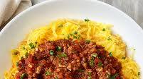 Slow Cooker Spaghetti Squash & Meat Sauce Slow Cooker Spaghetti Squash & Meat Sauce