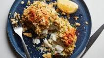 Baked Cod With Buttery Cracker Topping Baked Cod With Buttery Cracker Topping