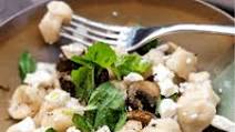 Cauliflower Gnocchi with Mushrooms, Basil, & Feta Cauliflower Gnocchi with Mushrooms, Basil, & Feta