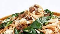 Lamb Spaghetti with Spinach Lamb Spaghetti with Spinach