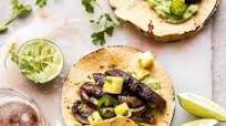Asada Mushroom Tacos with Lime Smashed Avocado Asada Mushroom Tacos with Lime Smashed Avocado