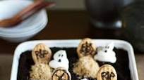 Recipe: Peanut Butter and Chocolate Graveyard Dirt Cake Recipe: Peanut Butter and Chocolate Graveyard Dirt Cake