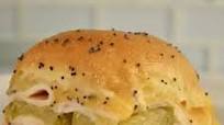 Ham and Cheese Sliders on King's Hawaiian Rolls Ham and Cheese Sliders on King's Hawaiian Rolls