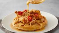 Chicken & Waffles with Hot Honey Sauce Chicken & Waffles with Hot Honey Sauce