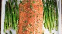 One Pan Maple Garlic Salmon and Asparagus One Pan Maple Garlic Salmon and Asparagus