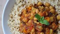 Slow Cooker Moroccan Chickpea Stew with Couscous Slow Cooker Moroccan Chickpea Stew with Couscous