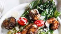 Grilled Caesar Salad With Blackened Shrimp Grilled Caesar Salad With Blackened Shrimp