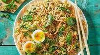 Ramen Noodle Stir-Fry with Spinach & Soft Boiled Eggs Ramen Noodle Stir-Fry with Spinach & Soft Boiled Eggs