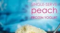 Single-Serve Peach Frozen Yogurt Single-Serve Peach Frozen Yogurt