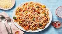 Beef Ragù Spaghetti with Zucchini, Parmesan, and Pepperolio Beef Ragù Spaghetti with Zucchini, Parmesan, and Pepperolio