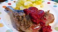 Oven Roasted Duck with Coconut Cherry Reduction Oven Roasted Duck with Coconut Cherry Reduction