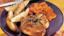 Peppery Pork Chops and Potatoes Peppery Pork Chops and Potatoes