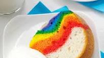 Rainbow Cake with Clouds Rainbow Cake with Clouds