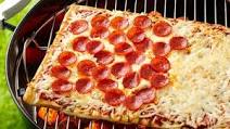 Grilled Half-and-Half Pizza Grilled Half-and-Half Pizza