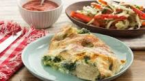 Broccoli & Spinach Stromboli with Fennel-Bell Pepper Salad & Tomato Dipping Sauce Broccoli & Spinach Stromboli with Fennel-Bell Pepper Salad & Tomato Dipping Sauce