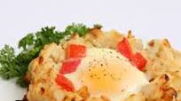 Baked Eggs in Potato Nests Recipe Baked Eggs in Potato Nests Recipe