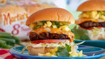 Caribbean Beach Burgers with Mango Salsa Caribbean Beach Burgers with Mango Salsa