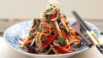 Kohlrabi and buffalo salad (trau xao xu hao) Kohlrabi and buffalo salad (trau xao xu hao)