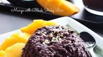 Mango with Black Sticky Rice Mango with Black Sticky Rice