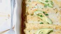 Chicken Enchiladas with Creamy Avocado Sauce Chicken Enchiladas with Creamy Avocado Sauce