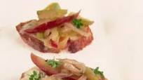 Apple and Onion Confit Crostini Apple and Onion Confit Crostini
