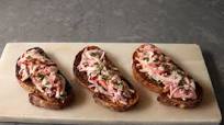 Russian Tomato Salad Bruschetta Russian Tomato Salad Bruschetta