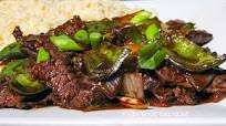 Beef in Black Bean Sauce with Green Peppers Beef in Black Bean Sauce with Green Peppers