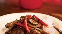 Pork and Stir-Fried Vegetables with Spicy Asian Sauce Pork and Stir-Fried Vegetables with Spicy Asian Sauce