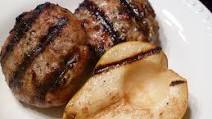 Chicken Burgers with Grilled Pears Chicken Burgers with Grilled Pears