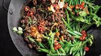 Sticky beef and bean stir-fry Sticky beef and bean stir-fry