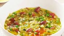 Minestrone soup with Risoni pasta Minestrone soup with Risoni pasta