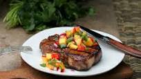 Balsamic Glazed Pork Chops with Peach Salsa Balsamic Glazed Pork Chops with Peach Salsa