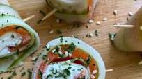 Salmon and Herbed Cream Cheese Roll-Ups Salmon and Herbed Cream Cheese Roll-Ups