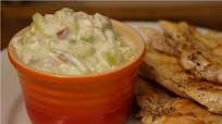 Salsa tzatziki con pechuga de pollo Salsa tzatziki con pechuga de pollo