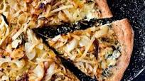 Pizza With Caramelized Onions, Ricotta and Chard Pizza With Caramelized Onions, Ricotta and Chard