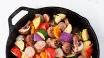 Low Carb Chicken Sausage and Vegetable Skillet Low Carb Chicken Sausage and Vegetable Skillet