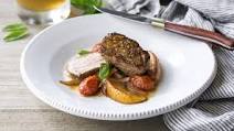 Pan-Roasted Hog with Stone Fruit Pan-Roasted Hog with Stone Fruit