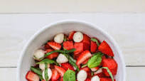 Strawberry Caprese Salad with Watermelon Strawberry Caprese Salad with Watermelon