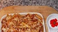 Smoked Pork sausage pasta bake. Smoked Pork sausage pasta bake.