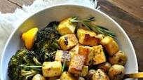 Vegan Dijon Rosemary Sheet Pan Dinner Vegan Dijon Rosemary Sheet Pan Dinner