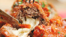 Easy Slow Cooker Mozzarella-Stuffed Meatballs And Sauce Recipe by Tasty Easy Slow Cooker Mozzarella-Stuffed Meatballs And Sauce Recipe by Tasty