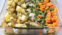 Low FODMAP One Pan Chicken Dinner Bake Low FODMAP One Pan Chicken Dinner Bake